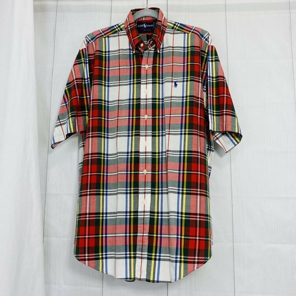 Ralph Lauren Blue Label Men’s L Red Blue White Pla - Picture 6 of 6